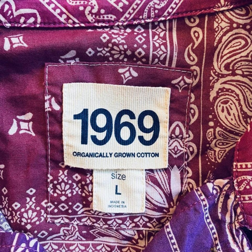 Southwestern bandana print button-up light shirt jacket in Purple - Picture 8 of 8